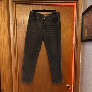 Woman’s grey Levi’s